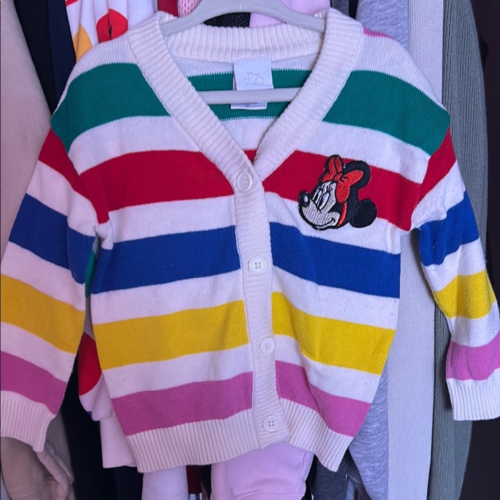 Disney Striped Kids Cardigan - Multicolor